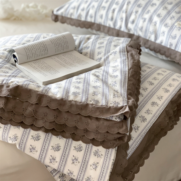 91家纺网 家纺一手货源 找家纺 汇庭 2023新款艾莎夏被 莫斯蓝