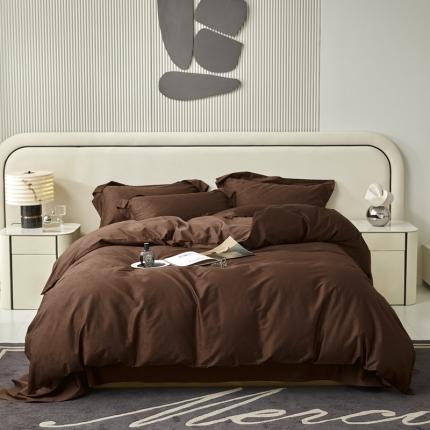 91家纺网 家纺一手货源 找家纺 安莱生活 2023新款100S纯棉提花系列四件套 青岚