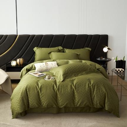 91家纺网 家纺一手货源 找家纺 安莱生活 2023新款100S纯棉提花系列四件套 温妮莎