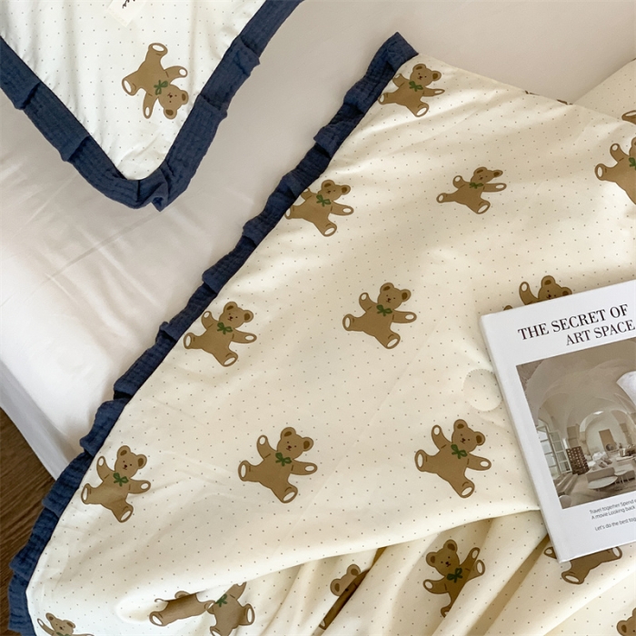 91家纺网 家纺一手货源 找家纺 汇庭 2023新款艾莎夏被 奶酪熊