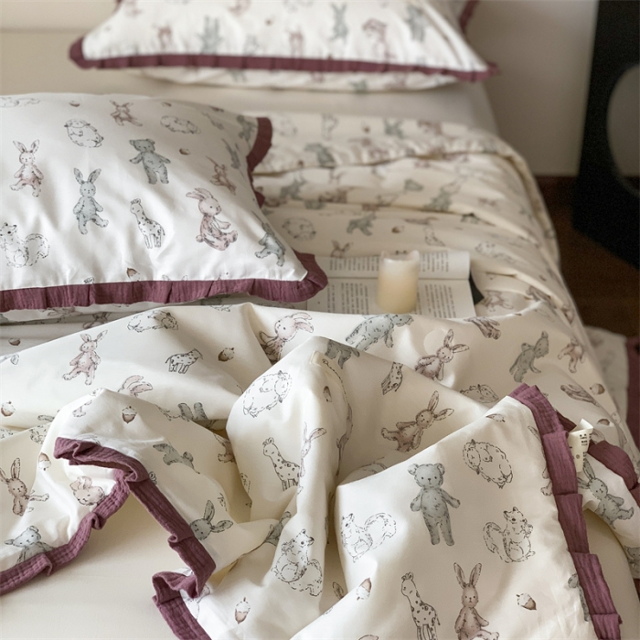 91家纺网 家纺一手货源 找家纺 汇庭 2023新款艾莎夏被 尼克宝贝