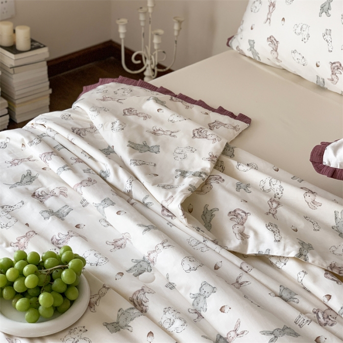 91家纺网 家纺一手货源 找家纺 汇庭 2023新款艾莎夏被 尼克宝贝