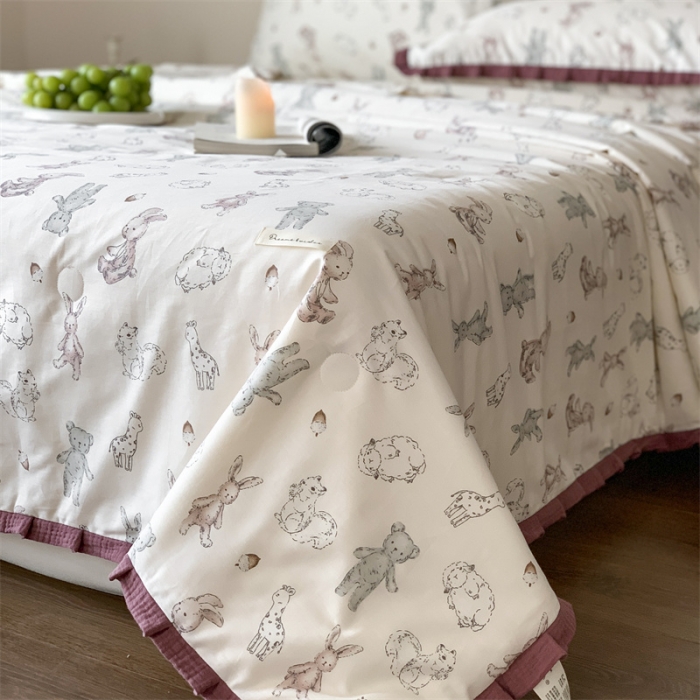 91家纺网 家纺一手货源 找家纺 汇庭 2023新款艾莎夏被 尼克宝贝