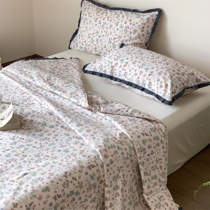 91家纺网 家纺一手货源 找家纺 汇庭 2023新款艾莎夏被 榛果