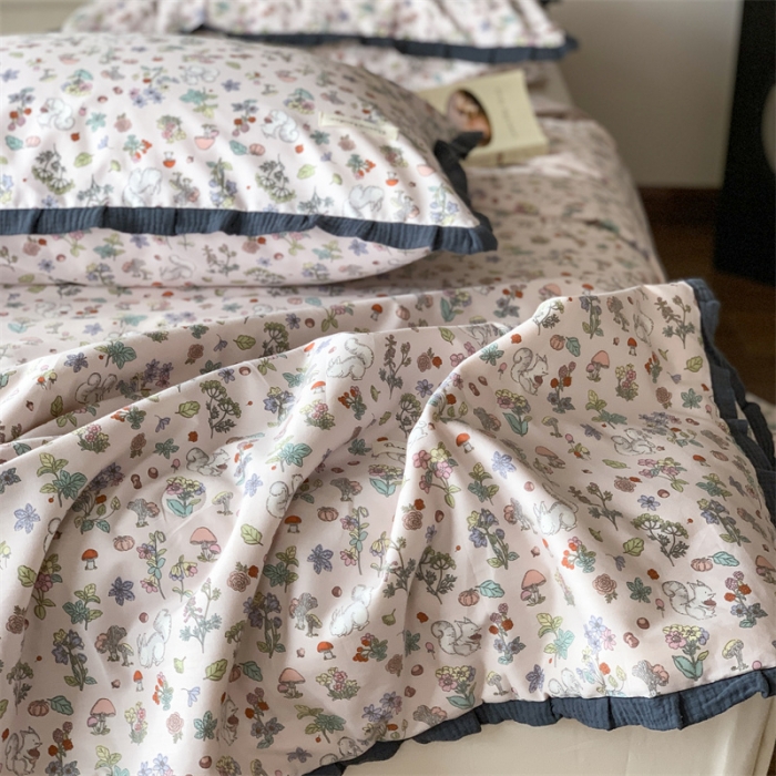 91家纺网 家纺一手货源 找家纺 汇庭 2023新款艾莎夏被 榛果