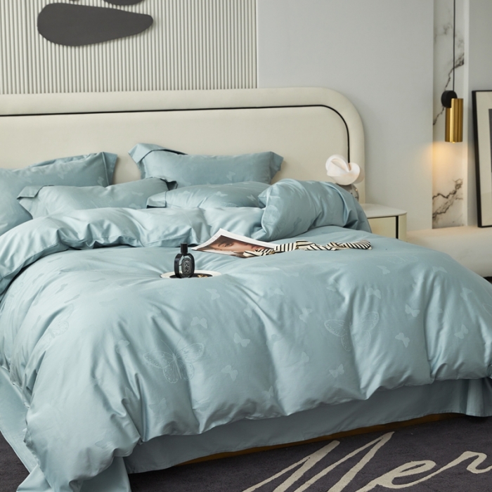 91家纺网 家纺一手货源 找家纺 安莱生活 2023新款100S纯棉提花系列四件套 多伦多