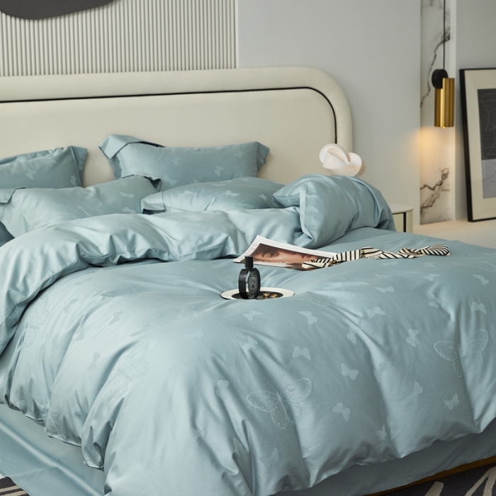 91家纺网 家纺一手货源 找家纺 安莱生活 2023新款100S纯棉提花系列四件套 多伦多