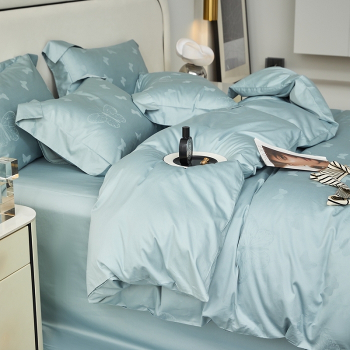 91家纺网 家纺一手货源 找家纺 安莱生活 2023新款100S纯棉提花系列四件套 多伦多