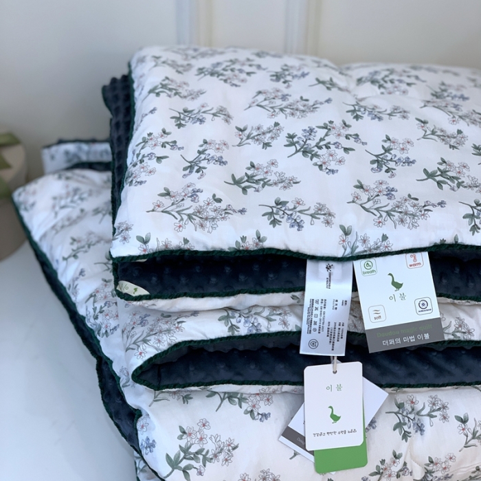 91家纺网 家纺一手货源 找家纺 汇庭 2023新款双人豆豆被 艾莉