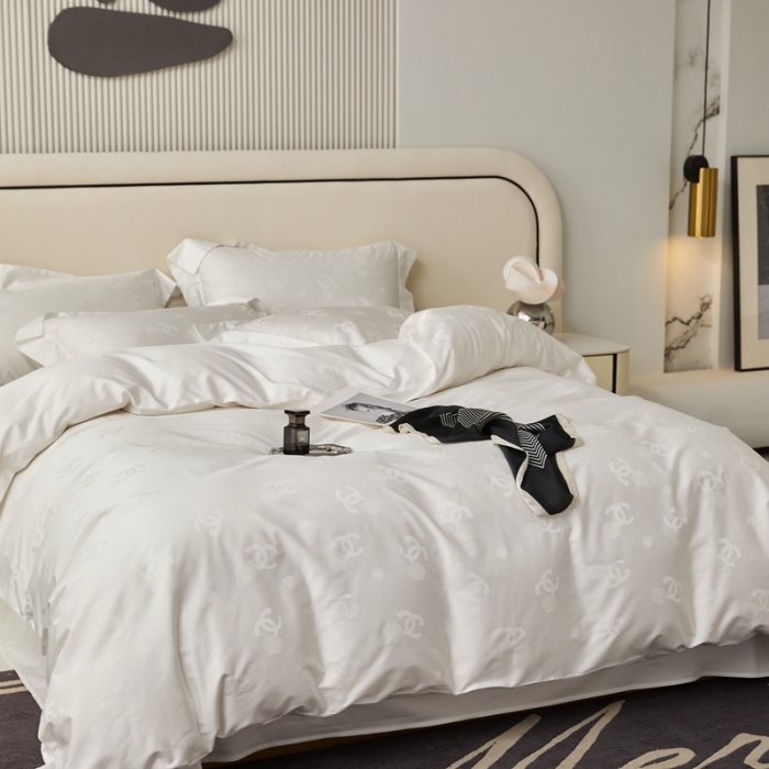 91家纺网 家纺一手货源 找家纺 安莱生活 2023新款100S纯棉提花系列四件套 莫奈印象