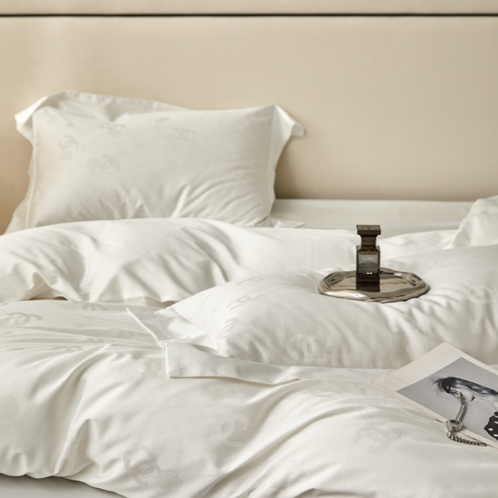 91家纺网 家纺一手货源 找家纺 安莱生活 2023新款100S纯棉提花系列四件套 莫奈印象