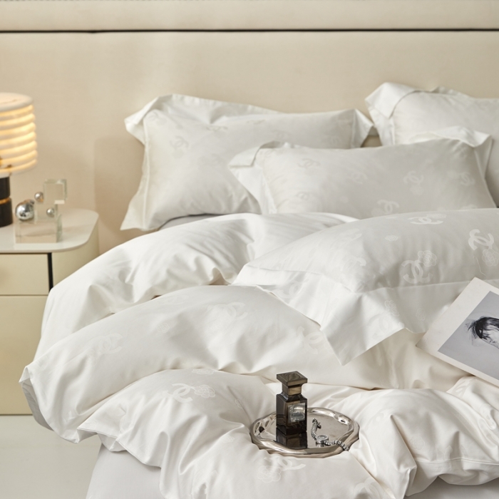 91家纺网 家纺一手货源 找家纺 安莱生活 2023新款100S纯棉提花系列四件套 莫奈印象