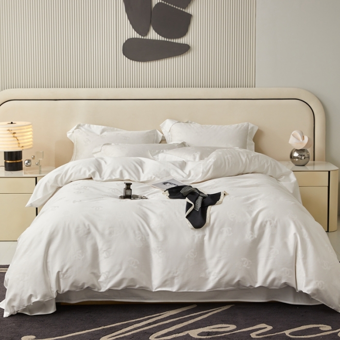 91家纺网 家纺一手货源 找家纺 安莱生活 2023新款100S纯棉提花系列四件套 莫奈印象