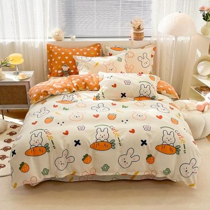 91家纺网 家纺一手货源 找家纺 （总）绵庭 2023新款 全棉印花四件套