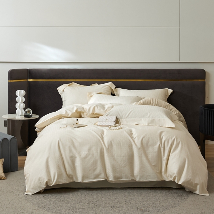 91家纺网 家纺一手货源 找家纺 安莱生活 2023新款100S纯棉提花系列四件套 克洛伊