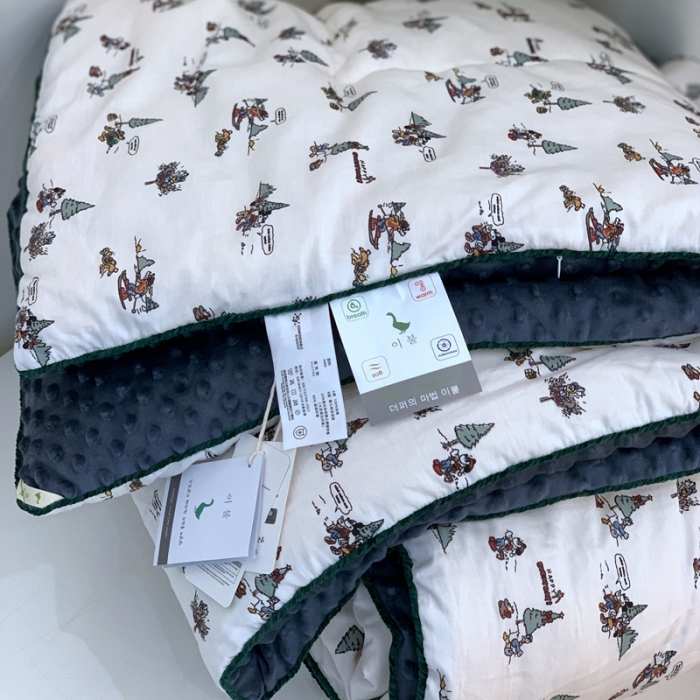 91家纺网 家纺一手货源 找家纺 汇庭 2023新款双人豆豆被 卡其