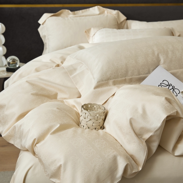 91家纺网 家纺一手货源 找家纺 安莱生活 2023新款100S纯棉提花系列四件套 岚烟水月