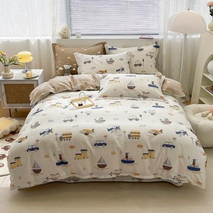 91家纺网 家纺一手货源 找家纺 （总）绵庭 2023新款 全棉印花四件套