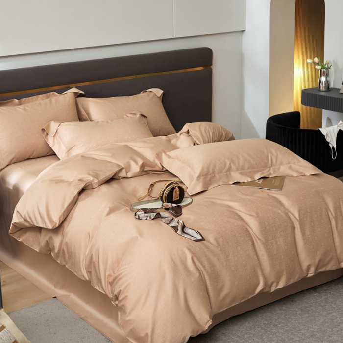 91家纺网 家纺一手货源 找家纺 安莱生活 2023新款100S纯棉提花系列四件套 天杭