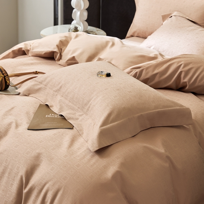 91家纺网 家纺一手货源 找家纺 安莱生活 2023新款100S纯棉提花系列四件套 天杭