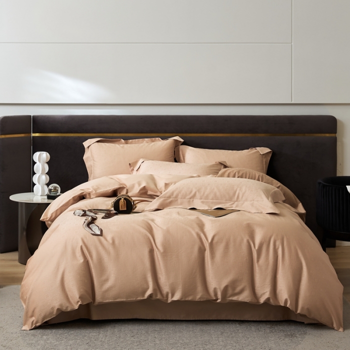 91家纺网 家纺一手货源 找家纺 安莱生活 2023新款100S纯棉提花系列四件套 天杭