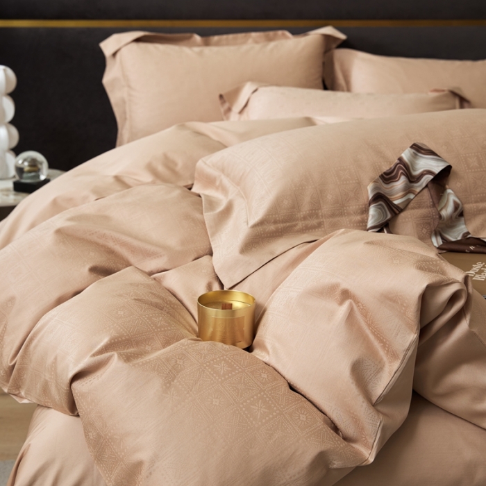 91家纺网 家纺一手货源 找家纺 安莱生活 2023新款100S纯棉提花系列四件套 天杭