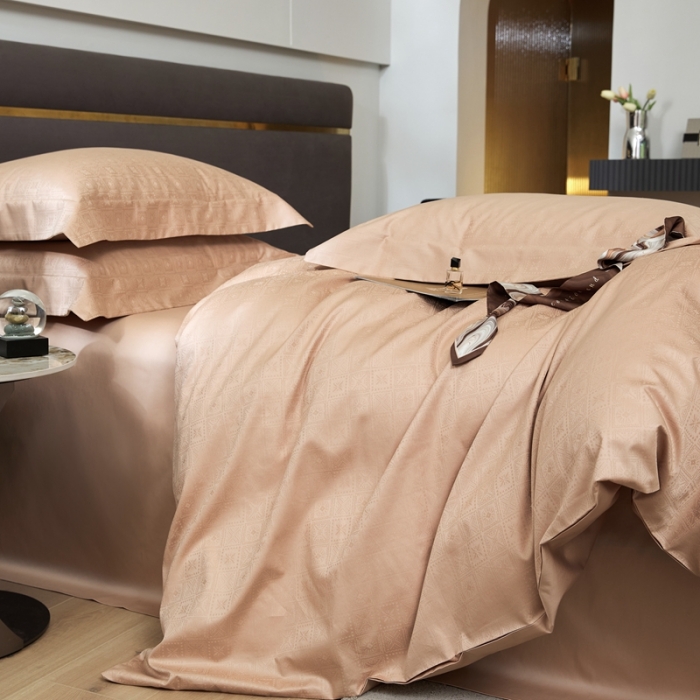 91家纺网 家纺一手货源 找家纺 安莱生活 2023新款100S纯棉提花系列四件套 天杭