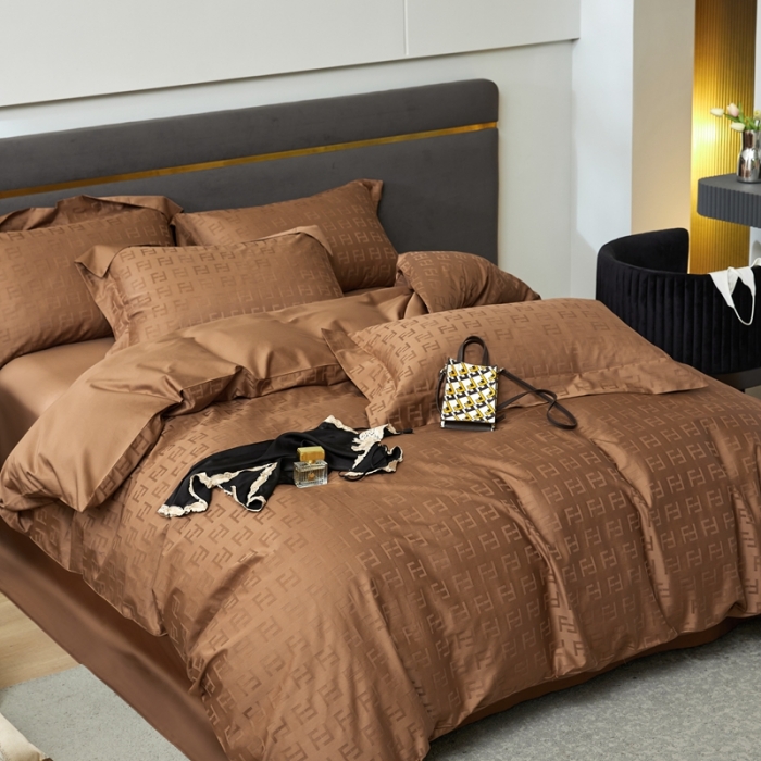 91家纺网 家纺一手货源 找家纺 安莱生活 2023新款100S纯棉提花系列四件套 菲烟