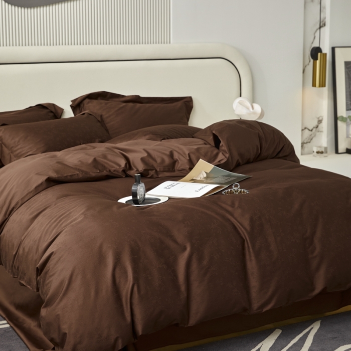 91家纺网 家纺一手货源 找家纺 安莱生活 2023新款100S纯棉提花系列四件套 青岚