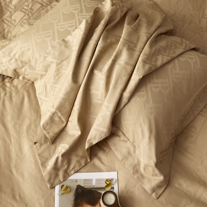 91家纺网 家纺一手货源 找家纺 安莱生活 2023新款100S纯棉提花系列四件套 巴博利