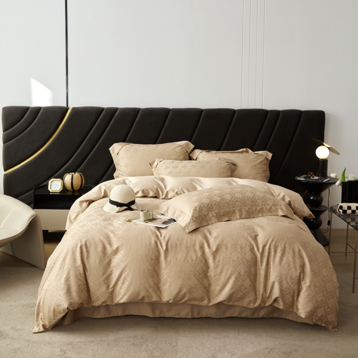 91家纺网 家纺一手货源 找家纺 安莱生活 2023新款100S纯棉提花系列四件套 巴博利