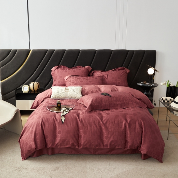 91家纺网 家纺一手货源 找家纺 安莱生活 2023新款100S纯棉提花系列四件套 冰岛恋歌