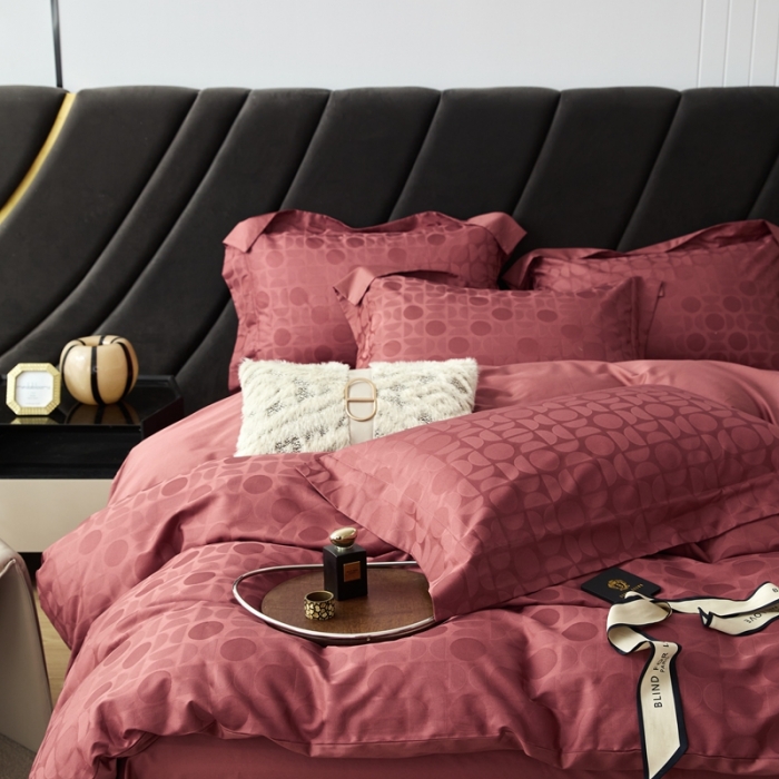 91家纺网 家纺一手货源 找家纺 安莱生活 2023新款100S纯棉提花系列四件套 冰岛恋歌