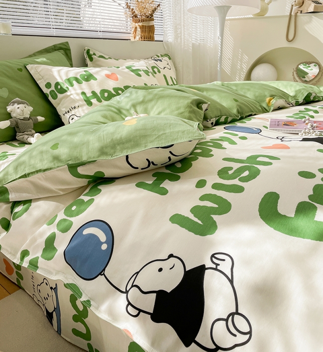 91家纺网 家纺一手货源 找家纺 （总）绵庭 2023新款 全棉印花四件套