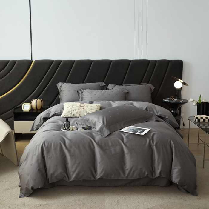 91家纺网 家纺一手货源 找家纺 安莱生活 2023新款100S纯棉提花系列四件套 格伦