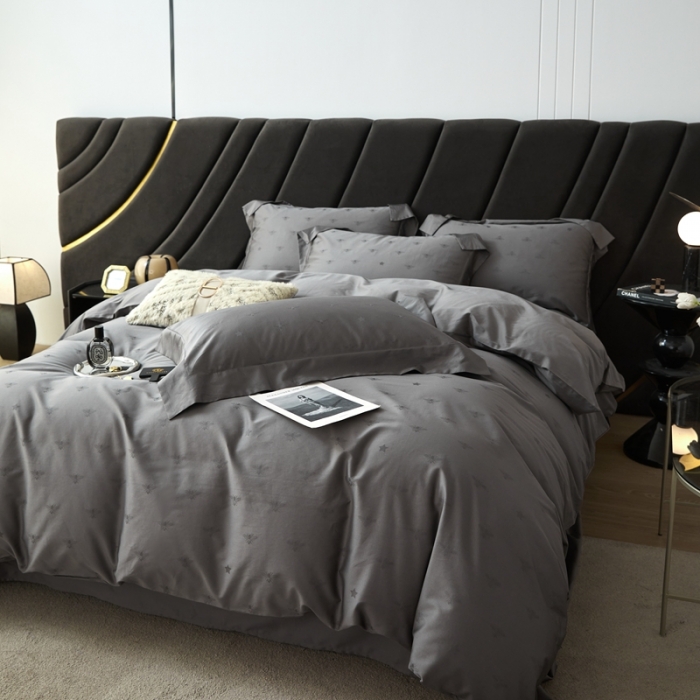 91家纺网 家纺一手货源 找家纺 安莱生活 2023新款100S纯棉提花系列四件套 格伦