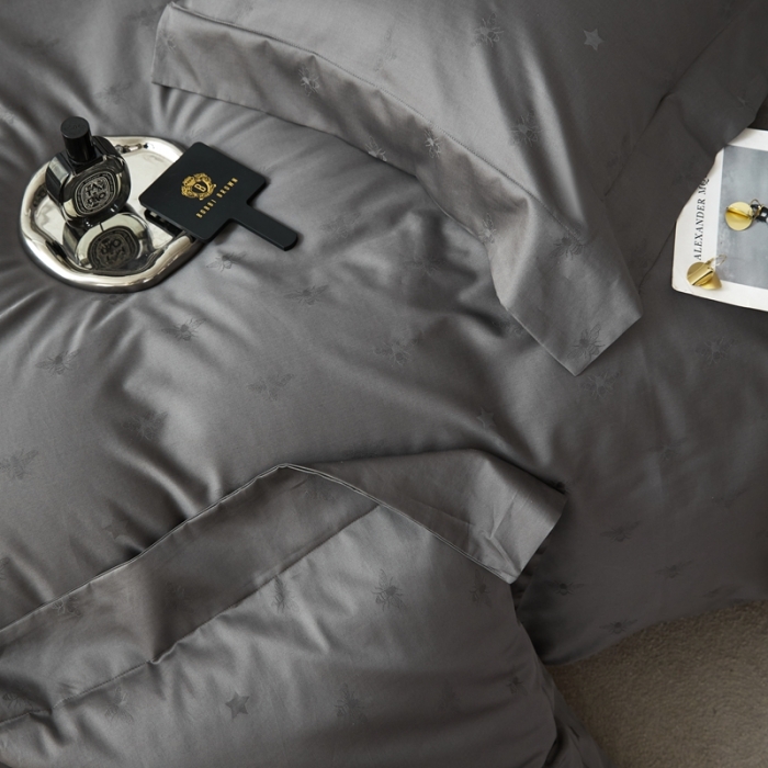 91家纺网 家纺一手货源 找家纺 安莱生活 2023新款100S纯棉提花系列四件套 格伦