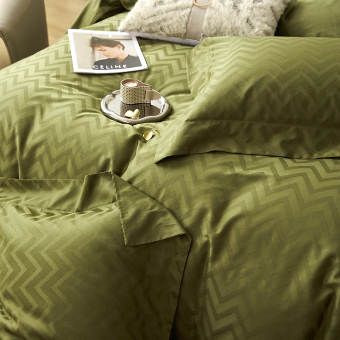 91家纺网 家纺一手货源 找家纺 安莱生活 2023新款100S纯棉提花系列四件套 温妮莎