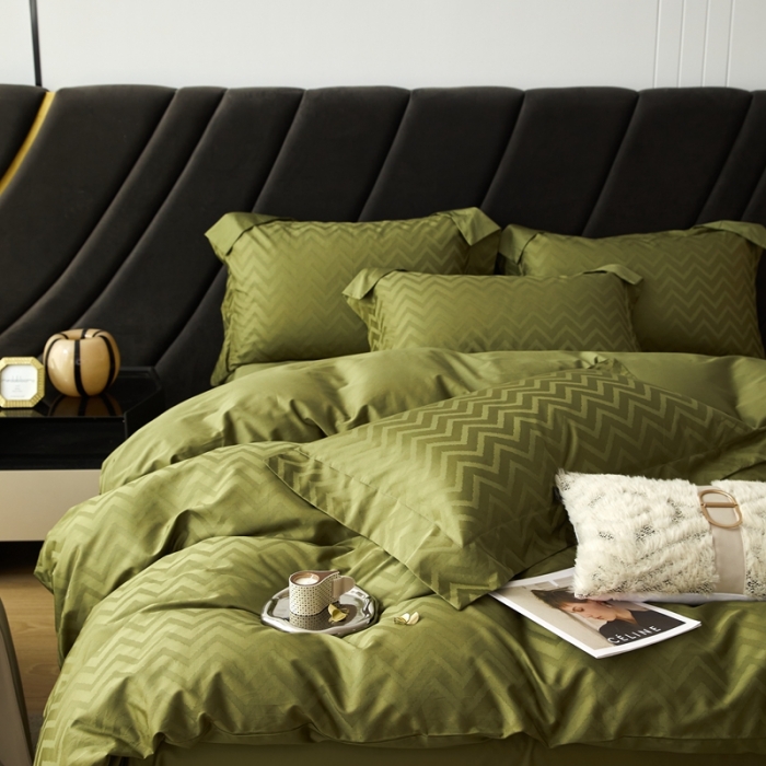 91家纺网 家纺一手货源 找家纺 安莱生活 2023新款100S纯棉提花系列四件套 温妮莎