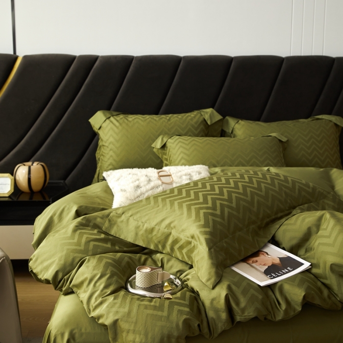 91家纺网 家纺一手货源 找家纺 安莱生活 2023新款100S纯棉提花系列四件套 温妮莎