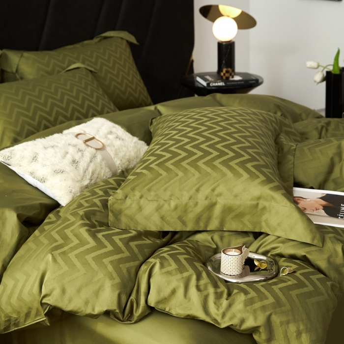 91家纺网 家纺一手货源 找家纺 安莱生活 2023新款100S纯棉提花系列四件套 温妮莎