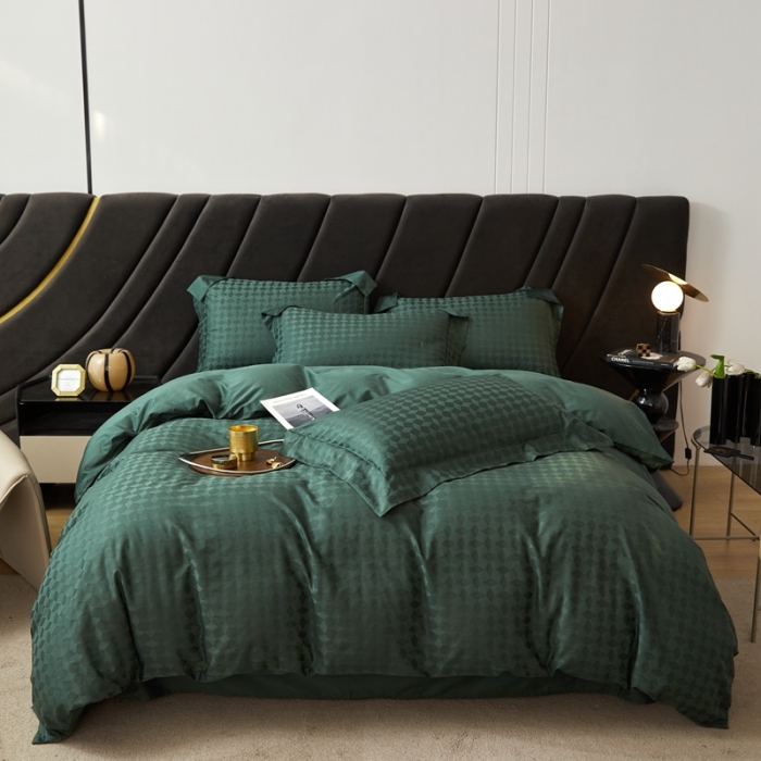 91家纺网 家纺一手货源 找家纺 安莱生活 2023新款100S纯棉提花系列四件套 雾都伦敦