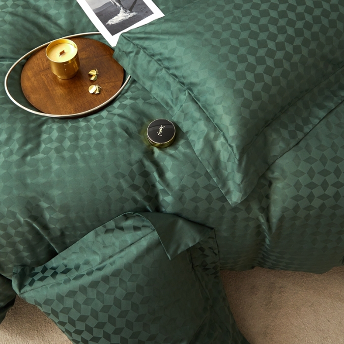 91家纺网 家纺一手货源 找家纺 安莱生活 2023新款100S纯棉提花系列四件套 雾都伦敦