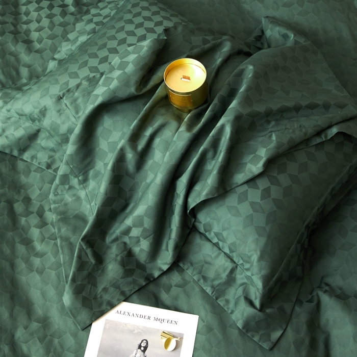 91家纺网 家纺一手货源 找家纺 安莱生活 2023新款100S纯棉提花系列四件套 雾都伦敦