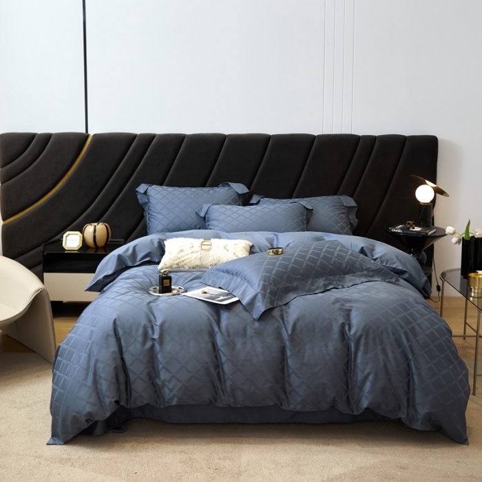 91家纺网 家纺一手货源 找家纺 安莱生活 2023新款100S纯棉提花系列四件套 星耀