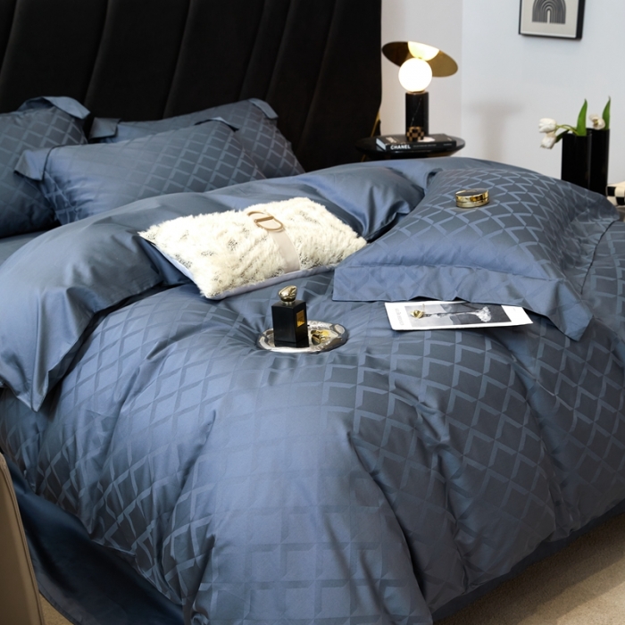 91家纺网 家纺一手货源 找家纺 安莱生活 2023新款100S纯棉提花系列四件套 星耀