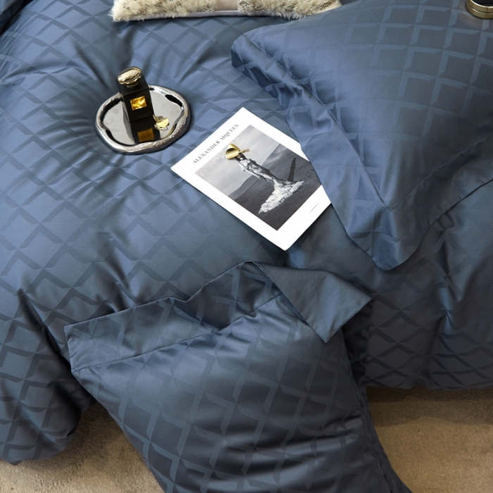 91家纺网 家纺一手货源 找家纺 安莱生活 2023新款100S纯棉提花系列四件套 星耀