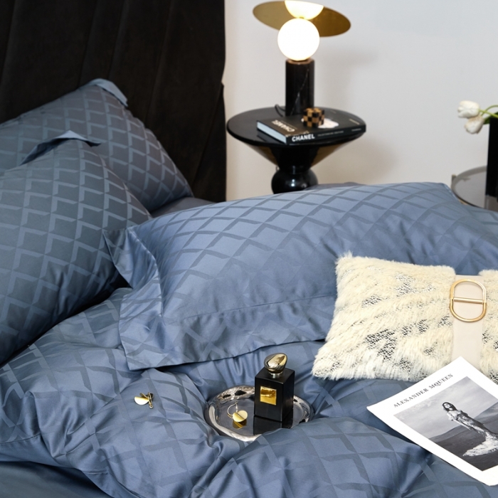 91家纺网 家纺一手货源 找家纺 安莱生活 2023新款100S纯棉提花系列四件套 星耀