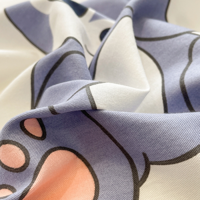 91家纺网 家纺一手货源 找家纺 绵庭 2023新款 全棉印花四件套 发财兔