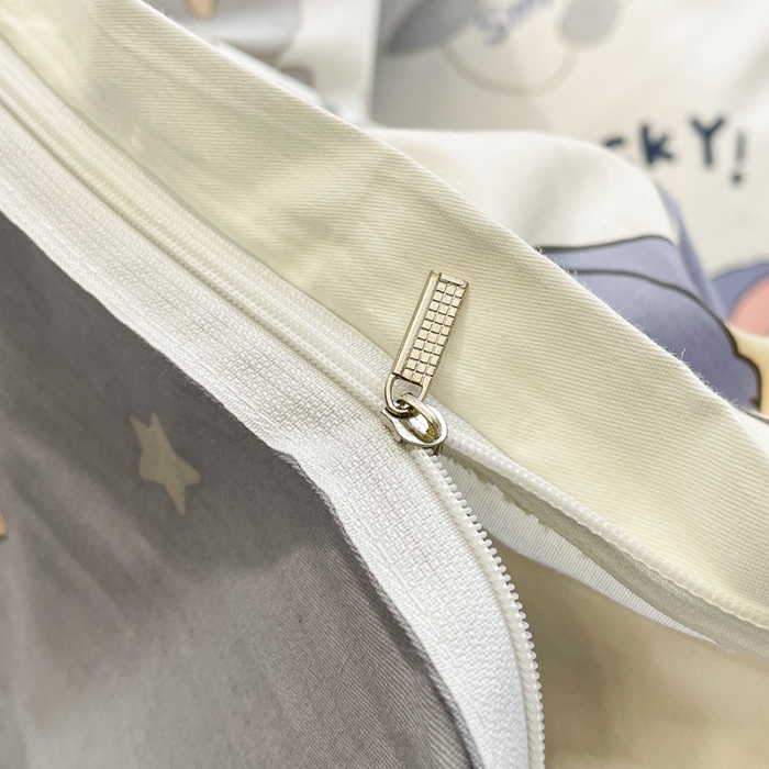 91家纺网 家纺一手货源 找家纺 绵庭 2023新款 全棉印花四件套 发财兔